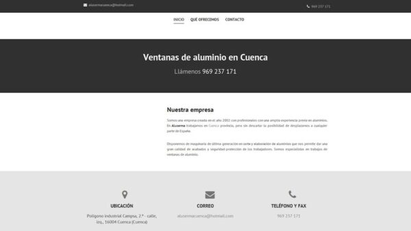 CARPINTERÍ­A DE ALUMINIO CUENCA - ALUSERNA - :alusermacuenca.com