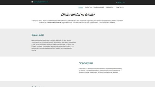 CLÍNICA DENTAL CALOMARDE - :clinicadentalcalomarde.com