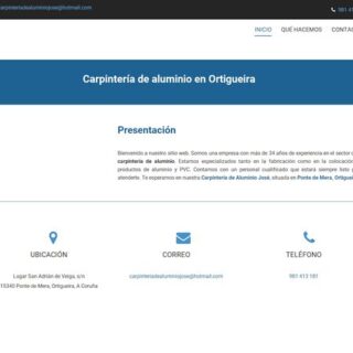 CARPINTERÍA DE ALUMINIO JOSÉ S.L. - :carpinteriadealuminiojosesl.com