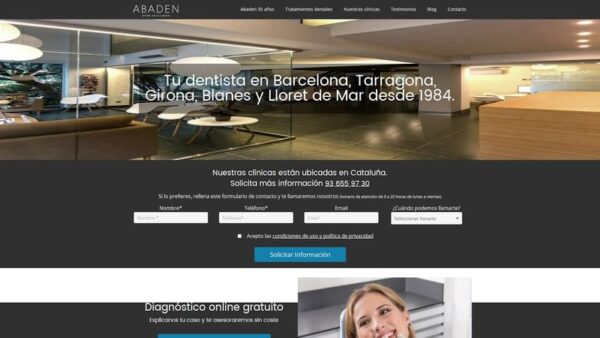 ABADEN DENTISTAS: IMPLANTES DENTALES - ORTODONCIA - ESTÉTICA DENTAL - CARILLAS DENTALES - CLÍ­NICA DENTAL BARCELONA - :abadendentistas.com