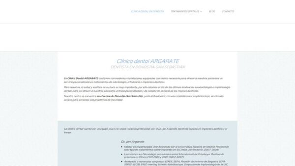 CLÍNICA DENTAL ARGARATE - :clinicadentalargarate.com