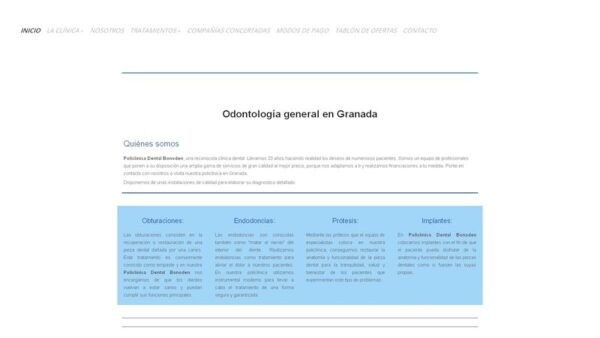 ODONTOLOGÍ­A GENERAL GRANADA - ODONTOLOGÍ­A GENERAL - BONODEN - :bonoden.es