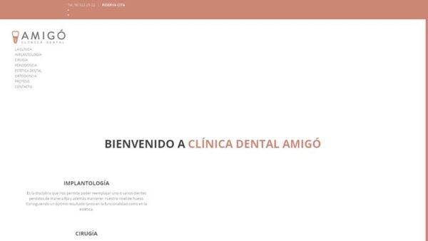 CLINICA DENTAL AMIGÓ - :clinicadentalamigo.com