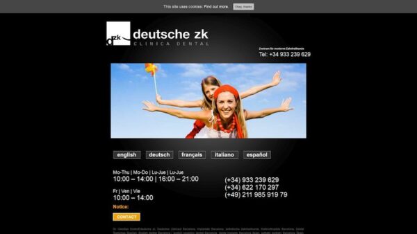DEUTSCHER ZAHNARZT BARCELONA, ENGLISH SPEAKING DENTIST BARCELONA &LAQUO  DEUTSCHE ZK CLINICA DENTAL - :deutsche-zk.com
