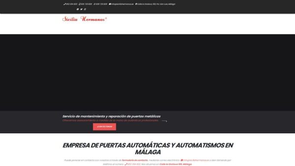 SICILIA HERMANOS PUERTAS AUTOMÁTICAS - :siciliahermanos.es