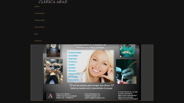 CLÍ­NICA ABAD - LA CLÍ­NICA DENTAL DE REFERENCIA EN EL BAIX LLOBREGAT - :clinicaabad.com