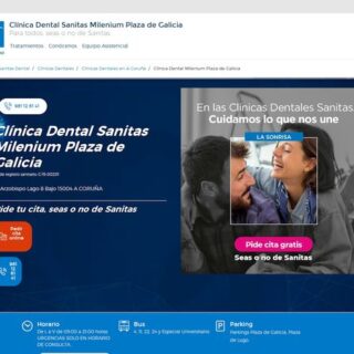 CLÍ­NICA DENTAL - MILENIUM DENTAL CENTRO PLAZA DE GALICIA A CORUÑA - :clinicadental-acoruna.sanitas.es
