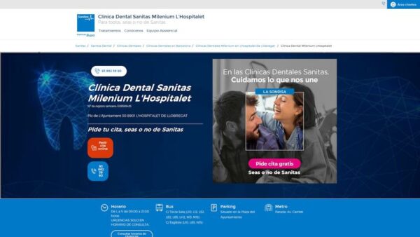 MILENIUM DENTAL CENTRE SANTA EULALIA - :clinicadental-hospitalet.sanitas.es