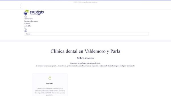 CLÍNICAS DENTALES PRESTIGIO - :prestigio-dental.com