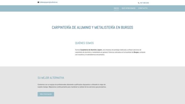 JOPEM CARPINTERÍA DE ALUMINIO - :talleresjopem.com